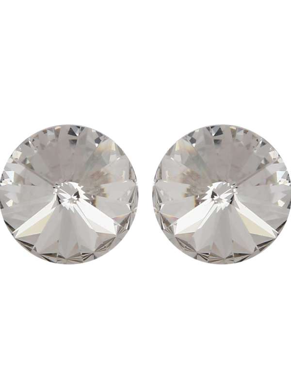 Silver Plated Stone Stuudded Stud
