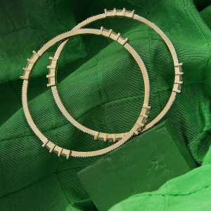 24CT Gold Plated Stone Bangle