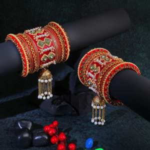 Gold Plated Kundan Chuda