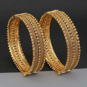 24CT Gold Plated Antique Bangles