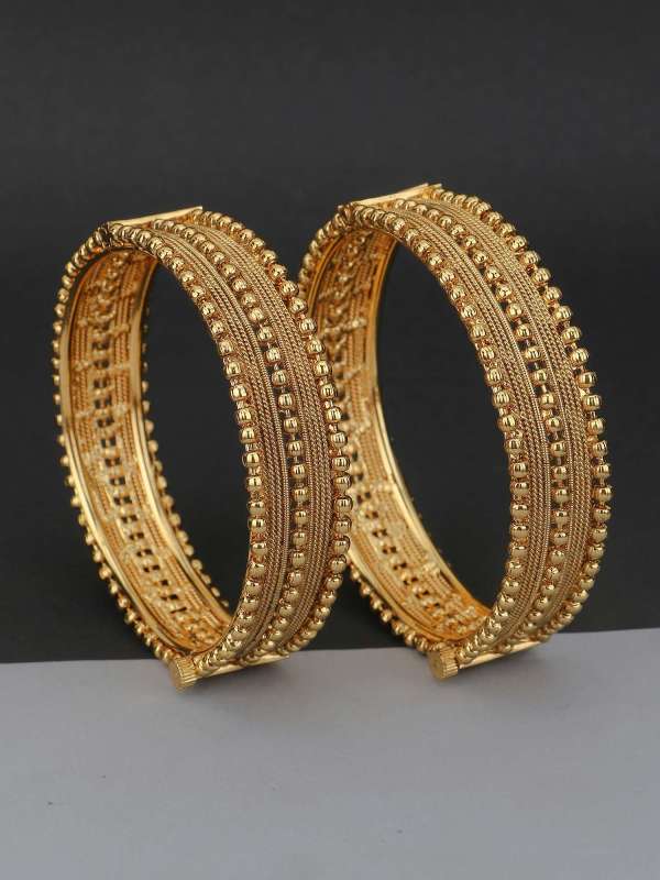 24CT Gold Plated Antique Bangles