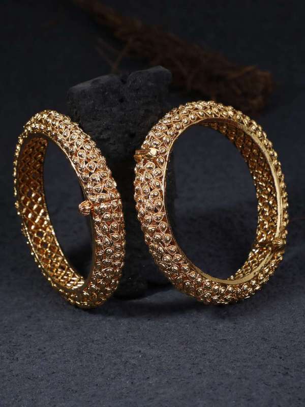 24CT Gold Plated Antique Bangles