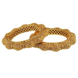 24CT Gold Plated Antique Bangles
