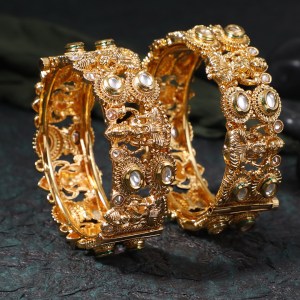 24CT Gold Plated Temple Bangle