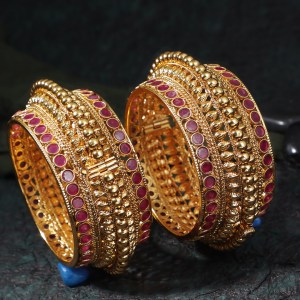 24CT Gold Plated stone Bangle