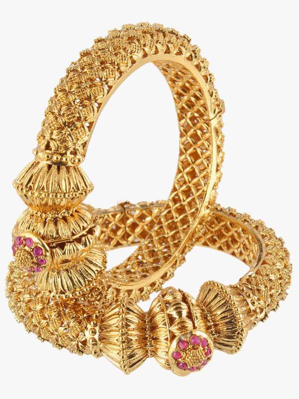 24CT Gold Plated Stone Bangle