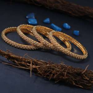 24CT Gold Plated Antique Bangles