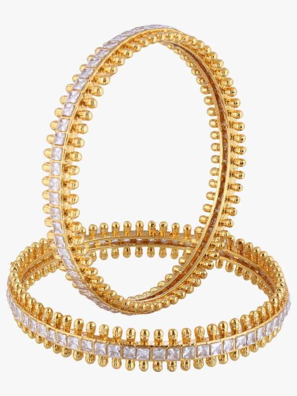 24CT Gold Plated Stone Bangles