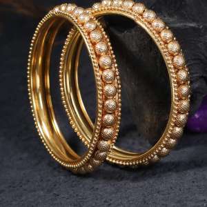 24CT Gold Plated Antique Bangles