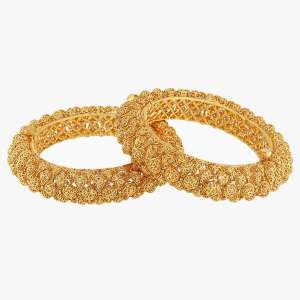 24k Gold Plated Embellished Bangles
