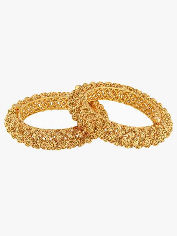 24k Gold Plated Embellished Bangles