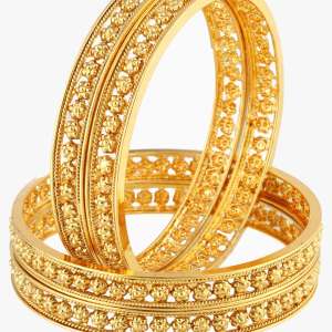 24k Gold Plated Embellished Bangles