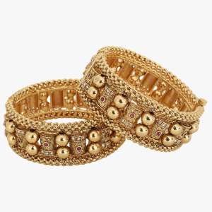 24k Gold Plated Designer Bangles