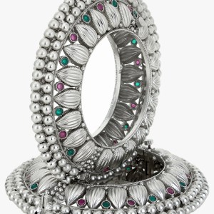 24k Silver-Plated Designer Bangles
