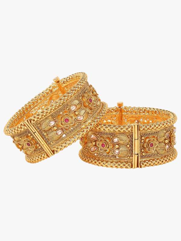 24CT Gold Plated stone Bangle