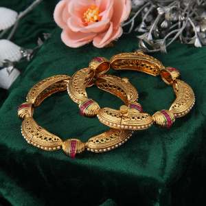 24k Gold Plated Designer Bangles