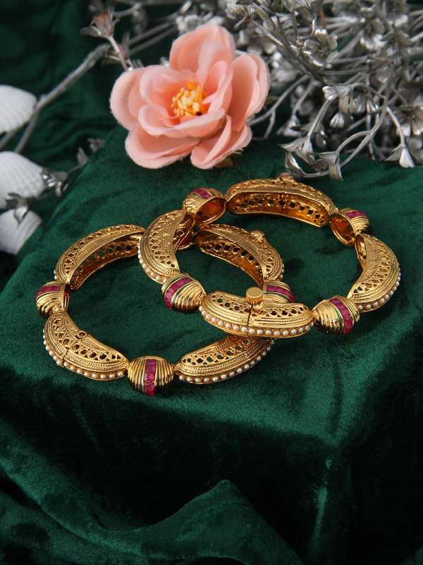 24k Gold Plated Designer Bangles