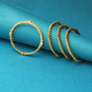 24CT Gold Plated Stone Bangle