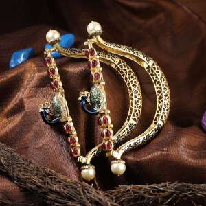 24CT Gold Plated Pecock Bangles