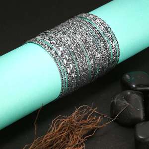 Set of 32 Oxidised Bangles
