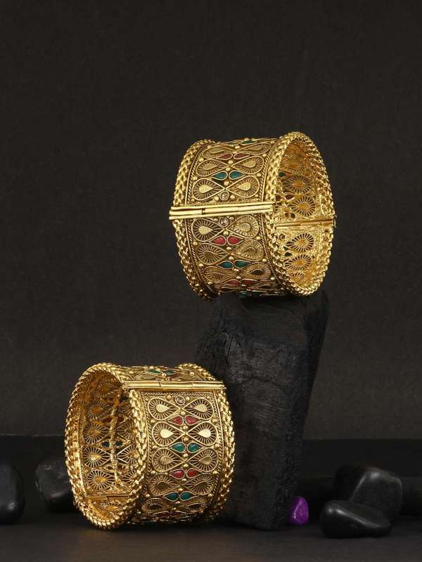 Gold Plated Openable Bangles