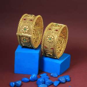 Gold Plated Openable Bangles