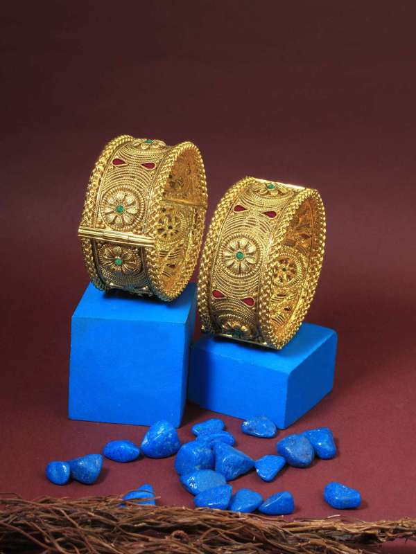 Gold Plated Openable Bangles
