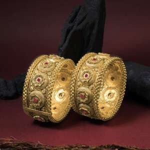 Gold Plated Openable Bangles