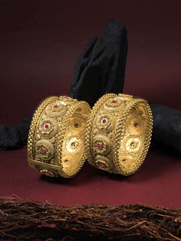 Gold Plated Openable Bangles