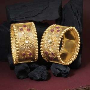 Gold Plated Openable Bangles
