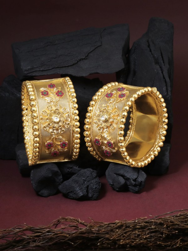Gold Plated Openable Bangles