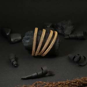 Set of 4 Gold Plated Bangle