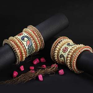 Set Of 28 Peacock Bridal Chuda