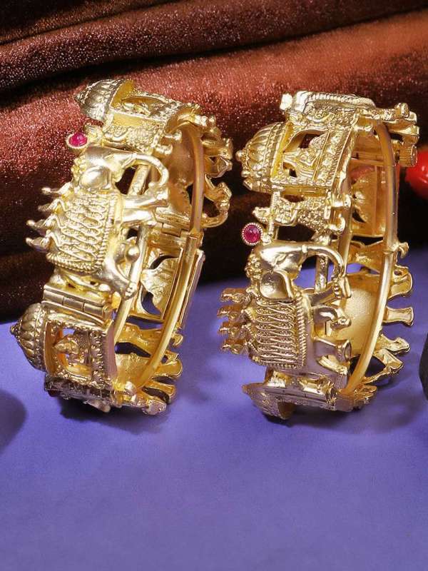 Gold Plated Doli Temple Bangle