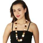Gold Plated Multi Stone Necklace Set