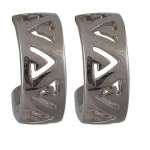 Silver Toned Hoop Earrings