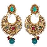 Gold Plated stone Drop earring