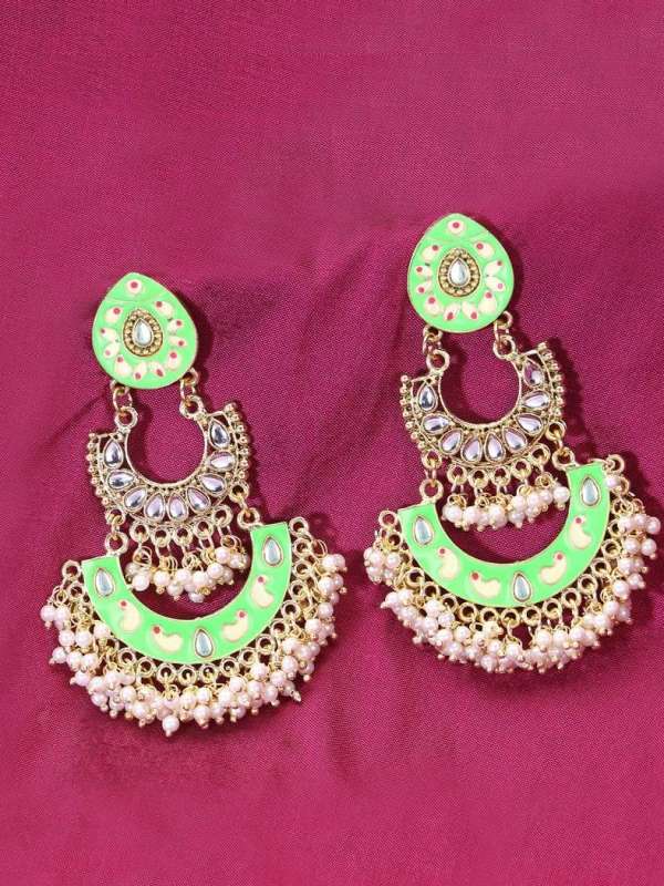 Gold Plated Crescent Earrings