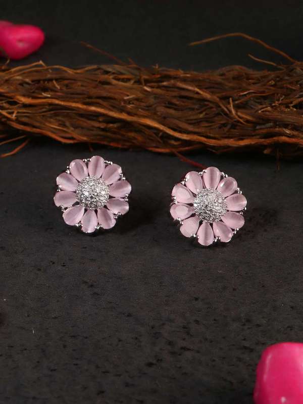 Silver Plated Diamond Stud