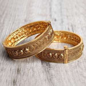 24k Gold Plated Designer Bangles