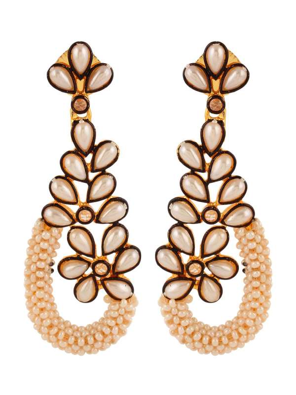 Gold Plated Pearl Drop Earrings