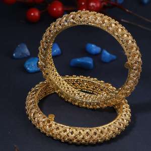24CT Gold Plated Antique Bangles