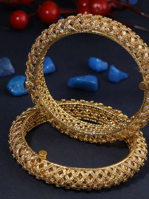 24CT Gold Plated Antique Bangles