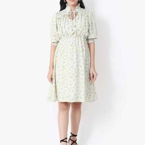 Green Floral Printed Dress