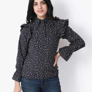 Black Polka Dots Top