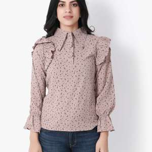 Brown Polka Dots Top