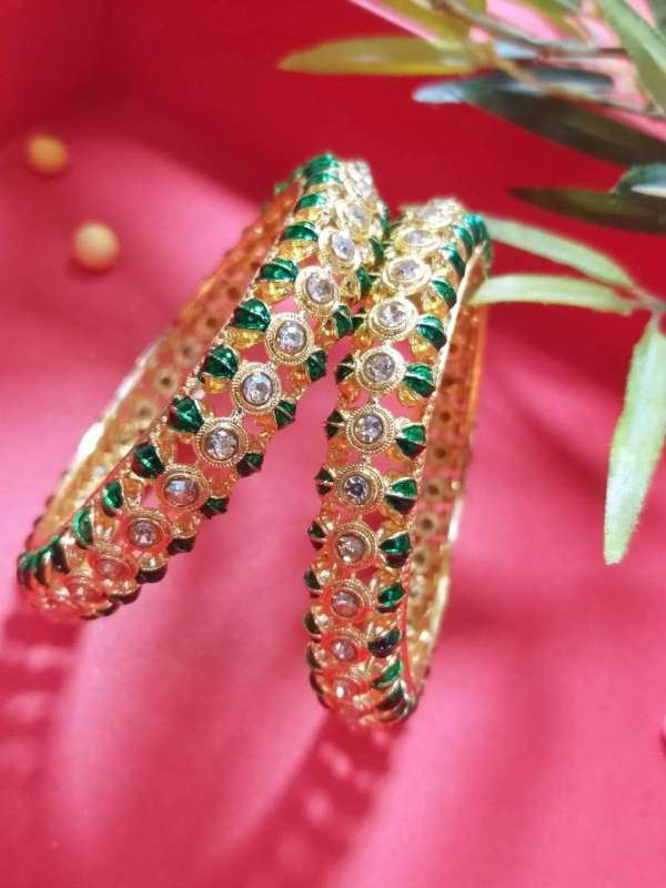 Alloy Gold Plated Bangles Set