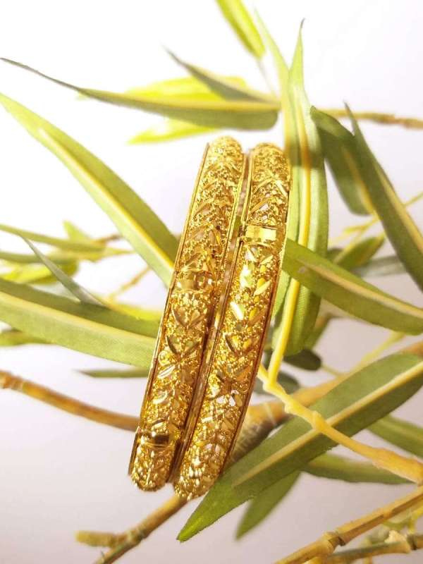 Gold-Plated bangles set 2pcs for women and girls