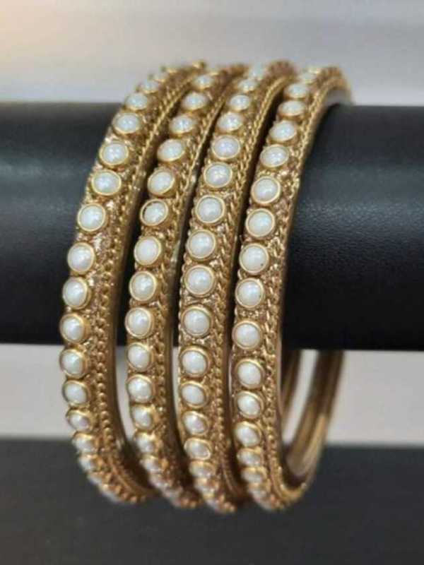 Indian Kundan Bangles/Bracele/ Pearl bangles Set/Bridal bangles/Wedding
