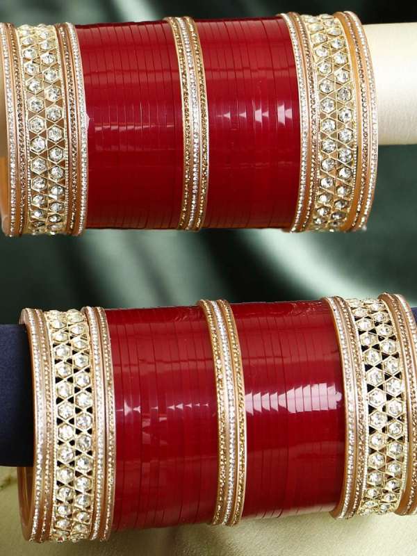 Set of 38 Gold Plated Bridal Chuda